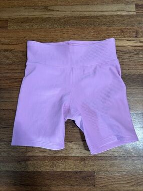 Gap Kids pink ribbed bike athletic shorts girls
